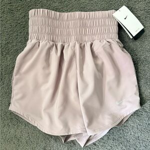 Nike Women's Rose Pink High-Waist Athletic Shorts
